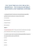 NYC ELECTRICIAN &lpar;NYC HEALTH &plus; HOSPITALS&rpar; EXAM BUNDLE QUESTIONS WITH VERIFIED ANSWERS