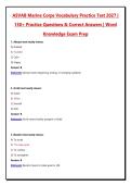 ASVAB Marine Corps Vocabulary Practice Test 2027 &vert; 150&plus; Practice Questions & Correct Answers &vert; Word Knowledge Exam Prep