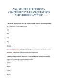 NYC ELECTRICIAN &lpar;NYC HEALTH &plus; HOSPITALS&rpar; EXAM BUNDLE QUESTIONS WITH VERIFIED ANSWERS