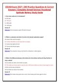 ASVAB Exam 2027 &vert; 200 Practice Questions & Correct Answers &vert; Complete Armed Services Vocational Aptitude Battery Study Guide