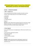 ATI RN Adult Medical-Surgical Proctored Exam 2026&sol;2027 &ndash; &NewLine;NGN Questions and Answers with Detailed Rationales