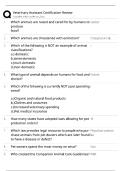 Veterinary Assistant Certification Review &sol; Score 100&percnt; &sol; 2025-2026 Update &sol; AVA & CVA Exam Study Guide & Practice Test Bank&NewLine;&NewLine;