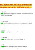 NUR 529 Exam 1 Latest 2026 Questions and Correct Answers &lpar;Latest 2026 &sol; 2027 Update&rpar; Graded A&plus; Verified by Experts NUR 529 Exams 1-4 & Final Exam Practice Test 2026&sol;2027 &vert; Questions & Answers &vert; Verified Study Guide &vert; Grade A&plus; &vert; NUR 529 Exam Prep NUR 529 E