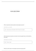 HUN 1201 MODULE 1 QUESTIONS AND VERIFIED ANSWERS
