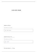 HUN 1201 EXAM 1 QUESTIONS AND VERIFIED ANSWERS