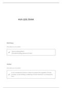 HUN 1201 FINAL EXAM REVIEW QUESTIONS AND VERIFIED ANSWERS