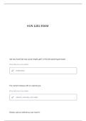 HUN 1201 MIDTERM REVIEW QUESTIONS AND VERIFIED ANSWERS