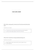 HUN 1201 FINAL EXAM REVIEW QUESTIONS AND VERIFIED ANSWERS