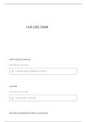 HUN 1201 EXAM 1 QUESTIONS AND VERIFIED ANSWERS