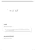 HUN 1201 FINAL EXAM QUESTIONS AND VERIFIED ANSWERS