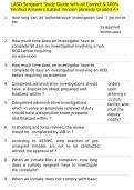 LASD Sergeant Study Guide with all Correct & 100&percnt; Verified Answers &vert;Latest Version &vert;Already Graded A&plus;&NewLine;