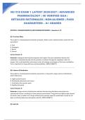 NU 518 EXAM 1 LATEST 2026&sol;2027 &vert; ADVANCED PHARMACOLOGY &vert; 40 VERIFIED Q&A &vert; DETAILED RATIONALES &vert; NGN-ALIGNED &vert; PASS GUARANTEED &ndash; A&plus; GRADED