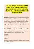 Life and Health Insurance Exam 2026 &ndash; Comprehensive Insurance Questions and Answers&comma; Life & Health Policies&comma; Regulations&comma; Concepts & Complete Study Guide