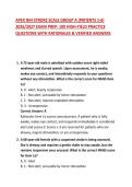 APEX NIH STROKE SCALE GROUP A &lpar;PATIENTS 1-6&rpar; 2026&sol;2027 EXAM PREP&colon; 100 HIGH-YIELD PRACTICE QUESTIONS WITH RATIONALES & VERIFIED ANSWERS