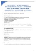 NU 518 EXAM 4 LATEST 2026&sol;2027 &vert; ADVANCED PHARMACOLOGY &vert; 40 VERIFIED Q&A &vert; DETAILED RATIONALES &vert; NGN-ALIGNED &vert; PASS GUARANTEED &ndash; A&plus; GRADED