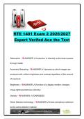 RTE 1401 Exam 2 2026&sol;2027 &vert; 100&plus; Questions & Answers &vert; X-Ray Production&comma; Digital Imaging&comma; mAs&comma; kVp&comma; Radiation Interactions & Image Quality