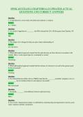 SPMG 415 EXAM 2 CHAPTERS 6-12 UPDATED ACTUAL&NewLine;QUESTIONS AND CORRECT ANSWERS