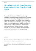 Nevada C-21B Air Conditioning &NewLine;Contractor Exam Practice Test &NewLine;2026 