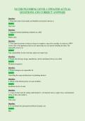 NCCER PLUMBING LEVEL 1 UPDATED ACTUAL&NewLine;QUESTIONS AND CORRECT ANSWERS