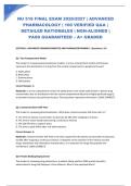 NU 518 FINAL EXAM 2026&sol;2027 &vert; ADVANCED PHARMACOLOGY &vert; 100 VERIFIED Q&A &vert; DETAILED RATIONALES &vert; NGN-ALIGNED &vert; PASS GUARANTEED &ndash; A&plus; GRADED