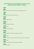 NOCP PRIMARY CARE PARAMEDIC UPDATED ACTUAL&NewLine;QUESTIONS AND CORRECT ANSWERS
