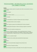 PCED EXAM PREP - CDI UPDATED ACTUAL QUESTIONS&NewLine;AND CORRECT ANSWERS