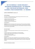 NU 518 MODULE 1 EXAM 2026&sol;2027 &vert; ADVANCED PHARMACOLOGY &vert; 40 VERIFIED Q&A &vert; DETAILED RATIONALES &vert; NGN-ALIGNED &vert; PASS GUARANTEED &ndash; A&plus; GRADED