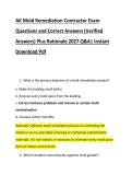AK Mold Remediation Contractor Exam &NewLine;Questions and Correct Answers &lpar;Verified &NewLine;Answers&rpar; Plus Rationale 2027 Q&A&vert; Instant &NewLine;Download Pdf