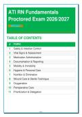 ATI RN Fundamentals Proctored Exam 2026&sol;2027 &ndash; 70 Questions with Rationales