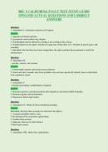 SNUG101 AND SNUG103 NERVOUS SYSTEM UPDATED&NewLine;ACTUAL QUESTIONS AND CORRECT ANSWERS