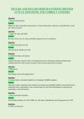 SNUG101 AND SNUG103 NERVOUS SYSTEM UPDATED&NewLine;ACTUAL QUESTIONS AND CORRECT ANSWERS