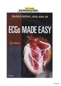 Test bank for ECGs Made Easy&comma; 6th Edition by Barbara J&period; Aehlert&comma; MSEd&comma; BSPA&comma; RN&comma; complete chapters