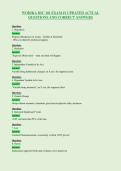 WODIKA BSC 101 EXAM &num;1 UPDATED ACTUAL&NewLine;QUESTIONS AND CORRECT ANSWERS