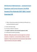 AK Electrical Administrator &ndash; Linework Exam &NewLine;Questions and Correct Answers &lpar;Verified &NewLine;Answers&rpar; Plus Rationale 2027 Q&A&vert; Instant &NewLine;Download Pdf