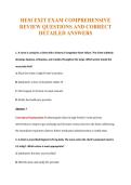 HESI EXIT Exam Compilations with Complete & Verified Solutions