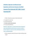 AK Boiler Operator Certificate Exam  &NewLine;Questions and Correct Answers &lpar;Verified &NewLine;Answers&rpar; Plus Rationale 2027 Q&A&vert; Instant &NewLine;Download Pdf