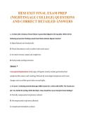 HESI EXIT Exam Compilations with Complete & Verified Solutions