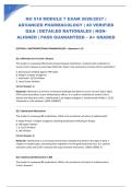 NU 518 MODULE 7 EXAM 2026&sol;2027 &vert; ADVANCED PHARMACOLOGY &vert; 40 VERIFIED Q&A &vert; DETAILED RATIONALES &vert; NGN-ALIGNED &vert; PASS GUARANTEED &ndash; A&plus; GRADED
