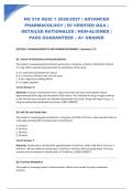  NU 518 QUIZ 1 2026&sol;2027 &vert; ADVANCED PHARMACOLOGY &vert; 50 VERIFIED Q&A &vert; DETAILED RATIONALES &vert; NGN-ALIGNED &vert; PASS GUARANTEED &ndash; A&plus; GRADED