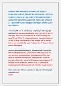 ASMIRT - MRI ACCREDITATION EXAM ACTUAL            &NewLine;EXAM 2026 &vert;&vert; MOST RECENT EXAM 2026&vert;2027 ACTUAL &NewLine;COMPLETE REAL EXAM QUESTIONS AND CORRECT &NewLine;ANSWERS &lpar;VERIFIED ANSWERS&rpar; ALREADY GRADED &NewLine;A&plus; &vert; GUARANTEED SUCCESS&excl;&excl; NEWEST EXAM &vert; JUST &NewLine;RELEASED&excl;&excl;