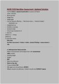Nutrition Assessment&colon;NURS 5220 Nutrition Assessment&colon; Updated A&plus; Score Guide Solution