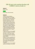 NRS 210 cancer nclex  Questions with&NewLine;CORRECT Answers &lpar;Grade A&plus;&rpar;