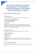 NU 518 QUIZ 2 2026&sol;2027 &vert; ADVANCED PHARMACOLOGY &vert; 50 VERIFIED Q&A &vert; DETAILED RATIONALES &vert; NGN-ALIGNED &vert; PASS GUARANTEED &ndash; A&plus; GRADED