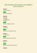 NRS 210--Diabetes Part II Questions with CORRECT&NewLine;Answers &lpar;Grade A&plus;&rpar;