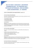 NU 518 QUIZ 3 2026&sol;2027 &vert; ADVANCED PHARMACOLOGY &vert; 50 VERIFIED Q&A &vert; DETAILED RATIONALES &vert; NGN-ALIGNED &vert; PASS GUARANTEED &ndash; A&plus; GRADED