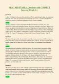 NRSG 3420 EXAM 2d Questions with CORRECT&NewLine;Answers &lpar;Grade A&plus;&rpar;