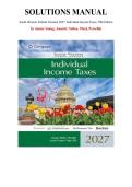 Solutions Manual for South-Western Federal Taxation 2027&colon; Individual Income Taxes&comma; 50th Edition &lpar; James Young&comma; Annette Nellen&comma; 2026&rpar;&comma;Chapter 1-20 &vert; All Chapters