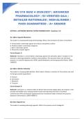 NU 518 QUIZ 4 2026&sol;2027 &vert; ADVANCED PHARMACOLOGY &vert; 50 VERIFIED Q&A &vert; DETAILED RATIONALES &vert; NGN-ALIGNED &vert; PASS GUARANTEED &ndash; A&plus; GRADED