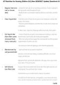 ATI Nutrition for Nursing 8&period;0 Edition &vert; Study Guide&comma; Practice Questions&comma; Answers & Exam Review 2026&sol;2027