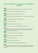 BDS G&period;1 UPDATED ACTUAL QUESTIONS AND CORRECT&NewLine;ANSWERS